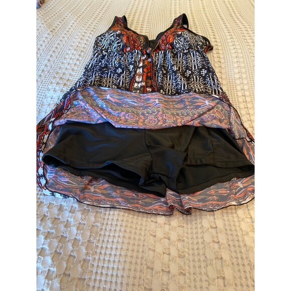 Danify Womens Swimsuit One piece  Size “56” ? Size  20 Modest Wide Straps Chic - Picture 10 of 12